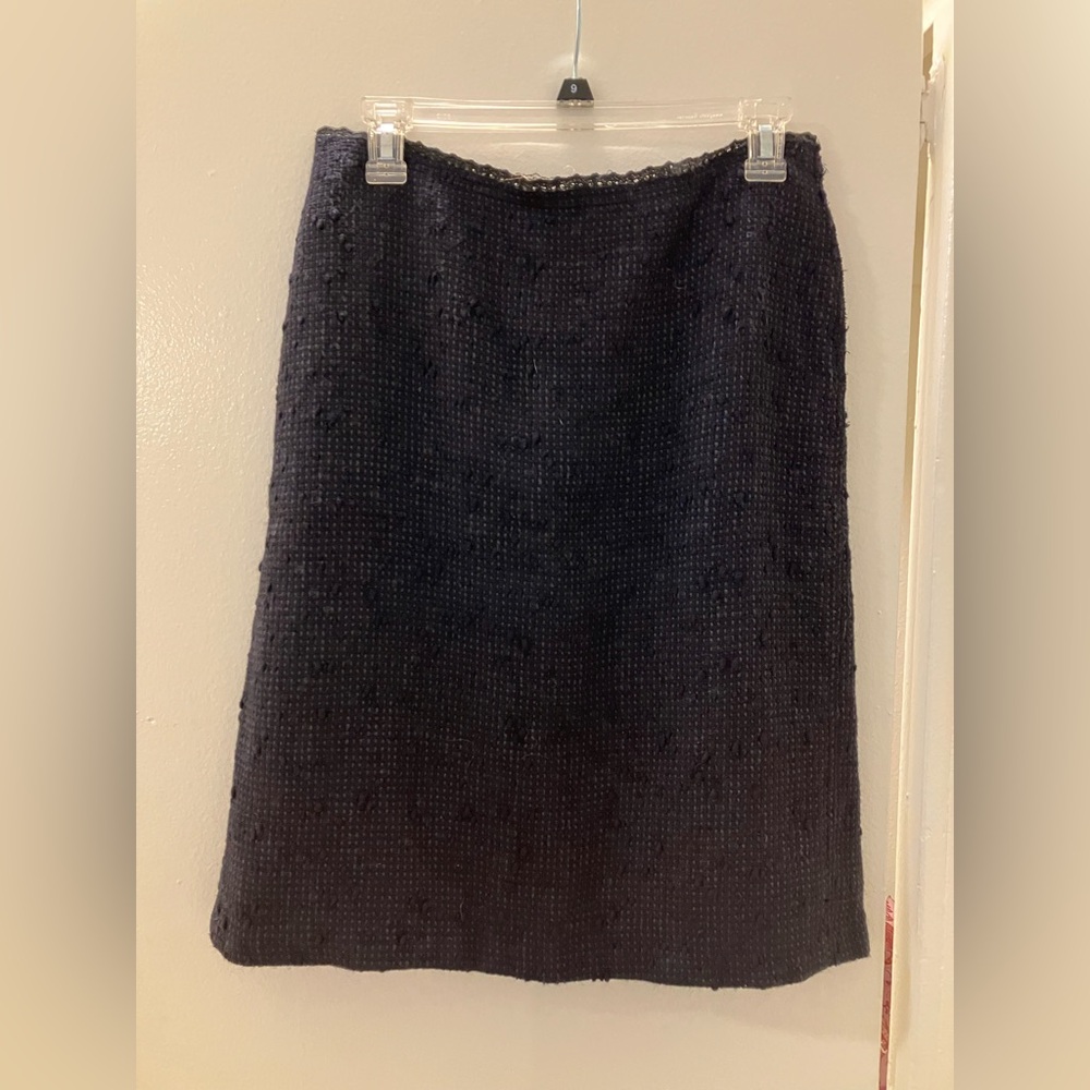 Prada Black Textured Skirt